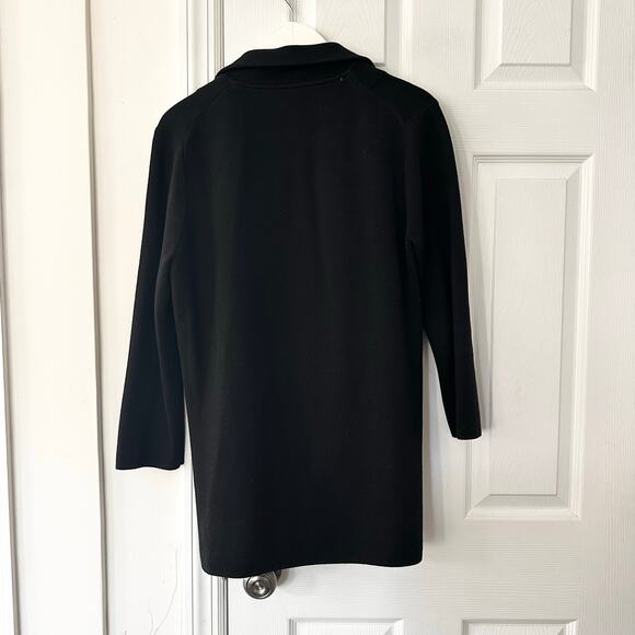 J Crew Black Sophie J0244 Open Front Relaxed Fit Blazer Sweater Jacket Small - Picture 10 of 10